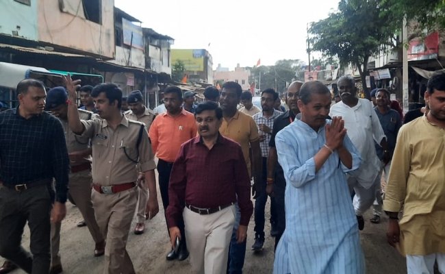 कलेक्‍टर एवं एसपी ने भादवामाता में मुख्‍यमंत्री जी के प्रस्‍तावित कार्यक्रम की तैयारियों का जायजा लिया